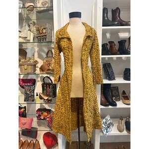 NEW KIYO wing lattice coat in gold